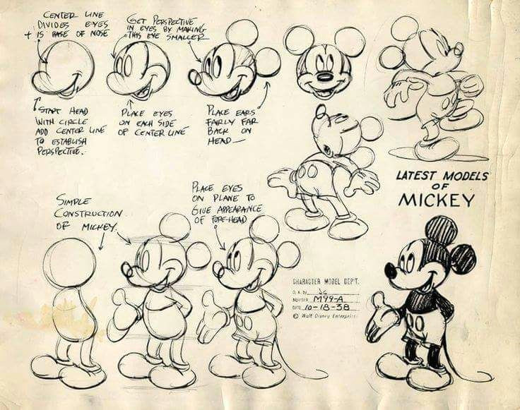 mickey model sheet