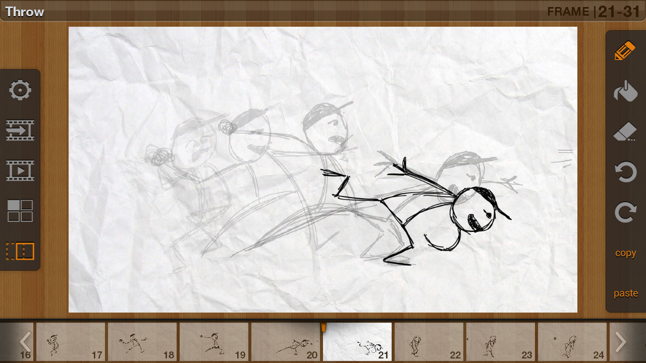 flipaclip cartoon animation screenshot