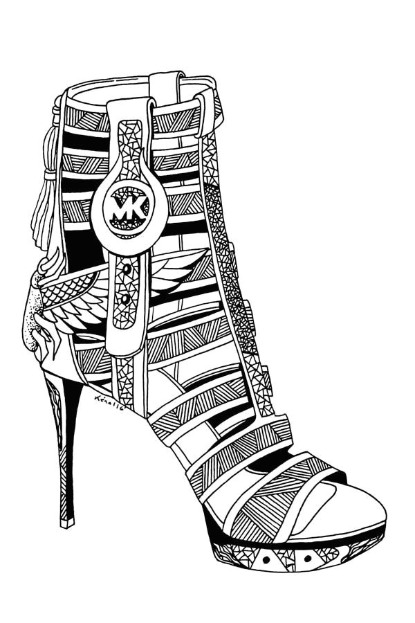 3 beautiful michael kors shoes drawings for fashion lovers