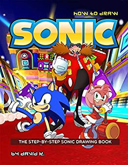 how to draw sonic the step by step sonic drawing book english