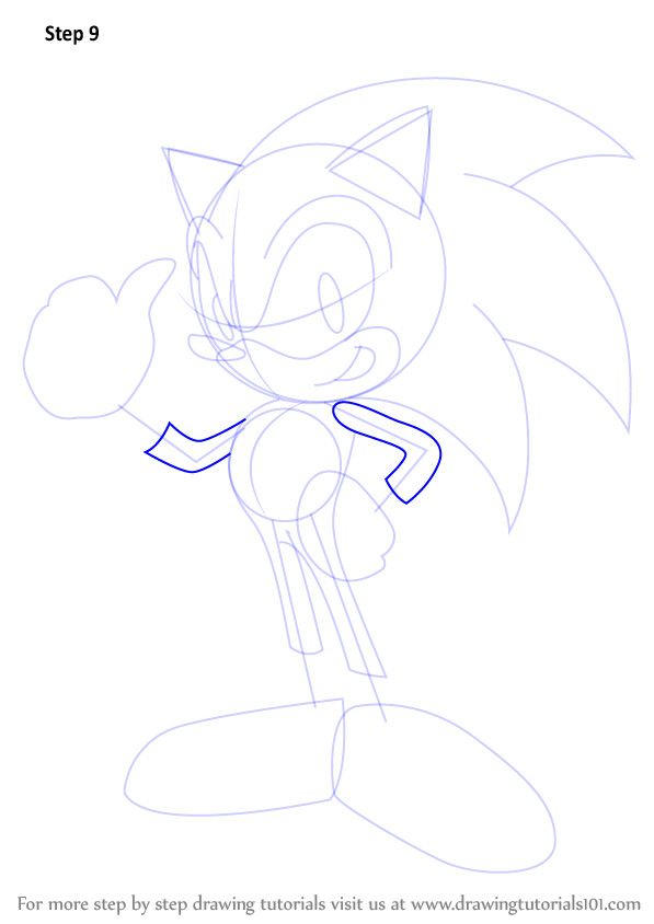 learn how to draw sonic sonic the hedgehog step by step drawing tutorials