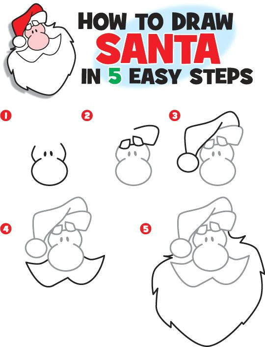 learn how to draw santa great for the classroom or at home www kidscoop com