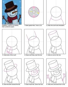 snowman drawings don t have to be small and flat pdf tutorial available