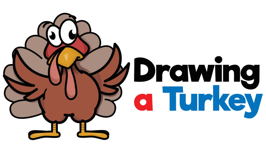 how to draw a cartoon turkey for thanksgiving easy step by step drawing tutorial for beginners