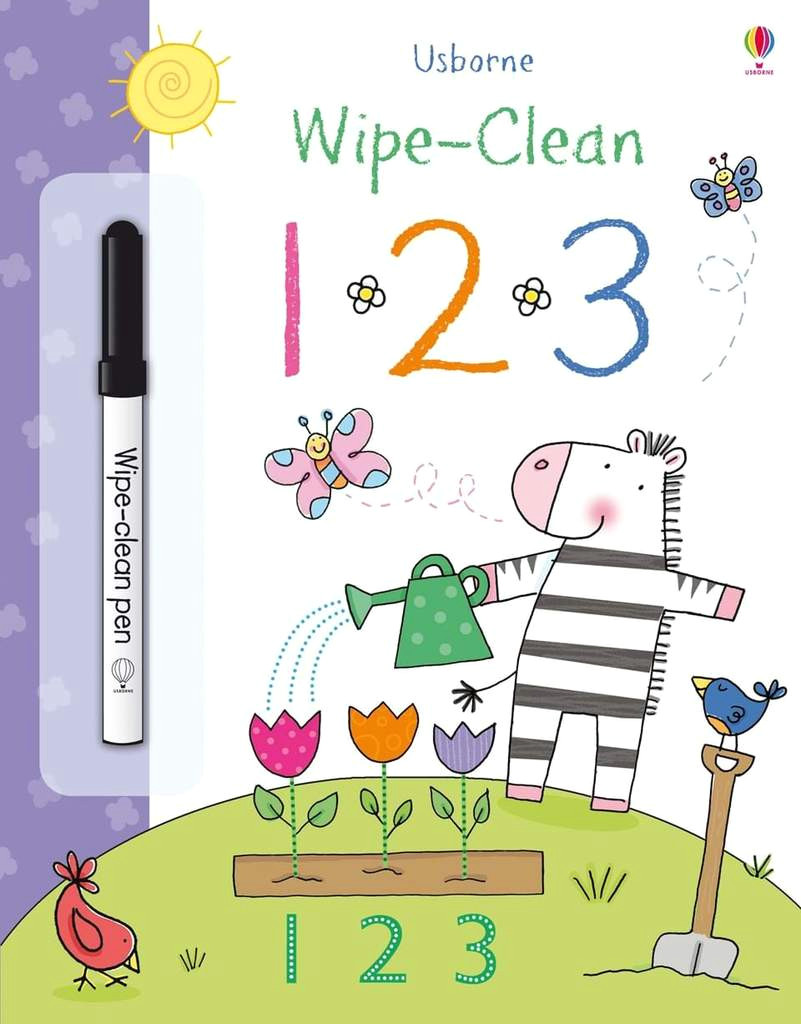 wipe clean 1 2 3 activity book by usborne