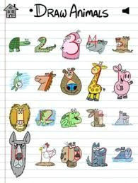 image result for drawing animals using numbers