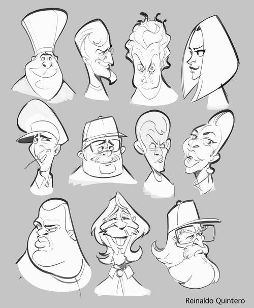 image result for cartoon head shapes