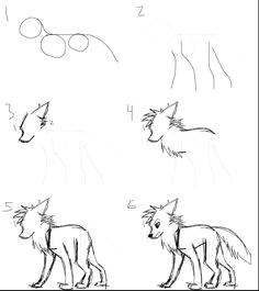another how i draw wolf drawingscartoon