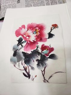 597 best chinese flower images in 2019 chinese painting chinese brush peony flower
