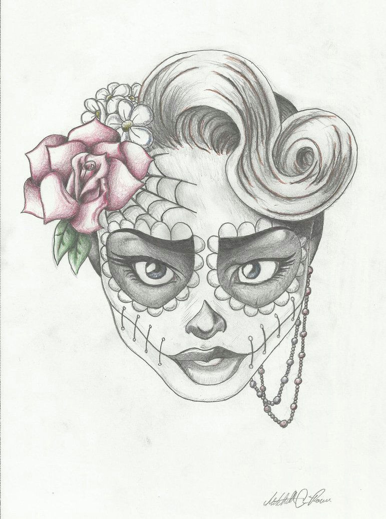 sugar skull girl 6 by https www deviantart com mcrocker90