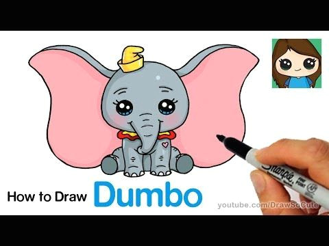 how to draw dumbo easy and cute youtube