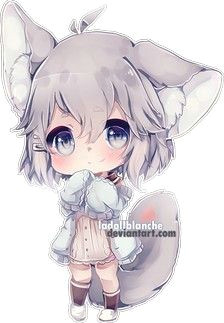 anime girl art chibi anime katze anime figuren aquarell zeichnen puppen