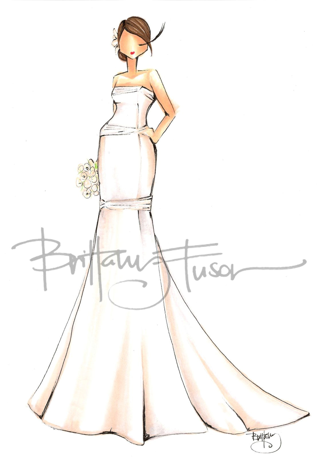 wedding illustration croquis cute drawings brittany fashion illustrations fashion art