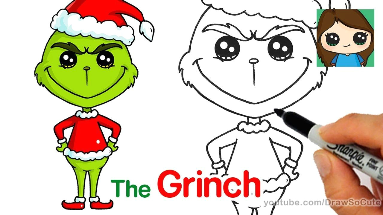 how to draw the grinch easy grinch drawing christmas drawing cute drawings drawing