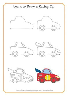 learn to draw a racing car teach kids to draw learn to draw drawing