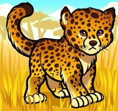 how to draw a baby cheetah he is so very very cute cheetah cartoon cartoon