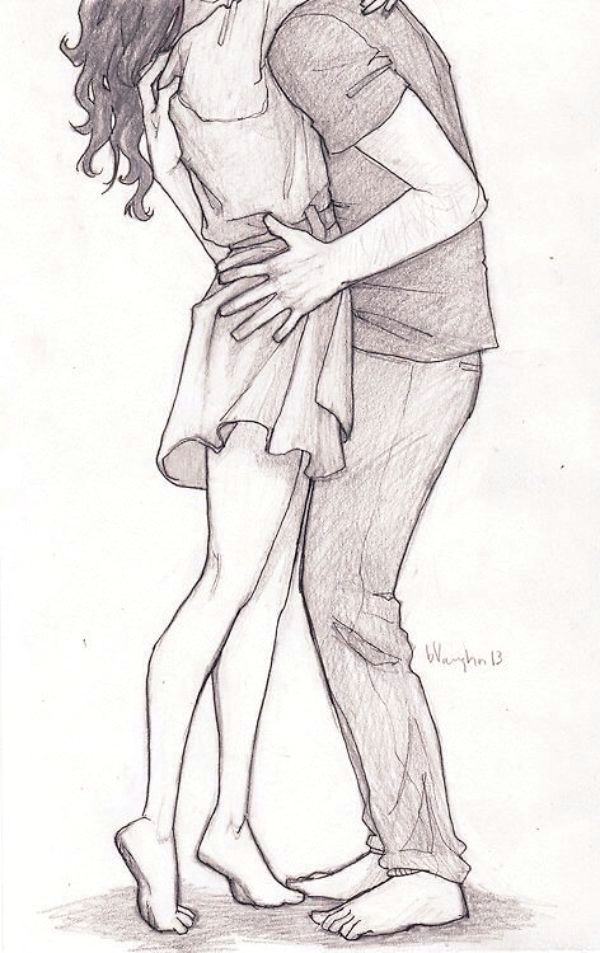 romantic couple pencil sketches and drawings