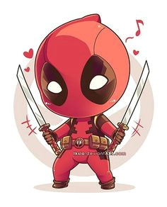 deadpool kawaii cute deadpool deadpool fan art marvel