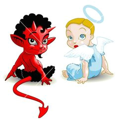 devil and angel vector angel cartoon devil tattoo tatoo angel vector ship