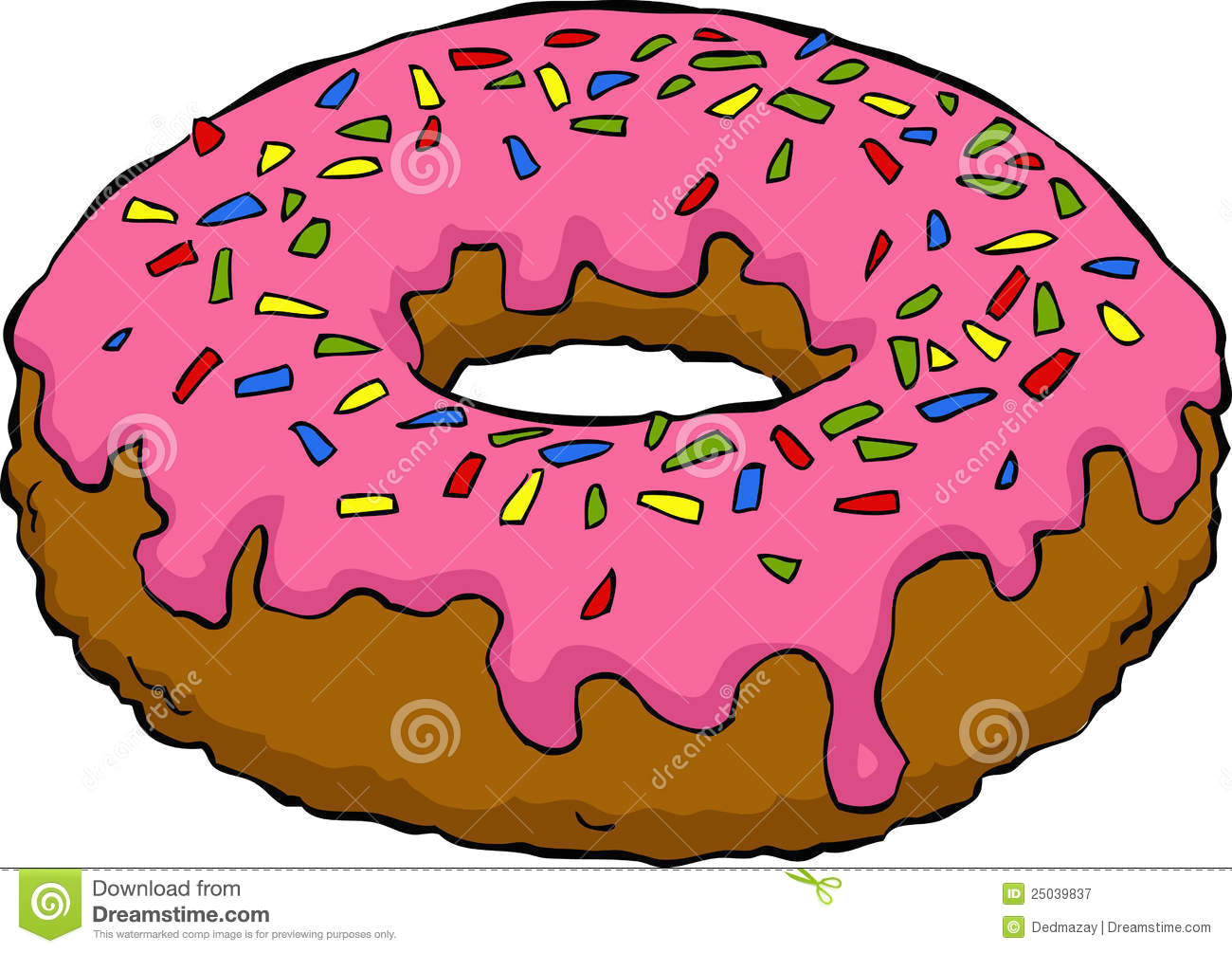 cartoon donut