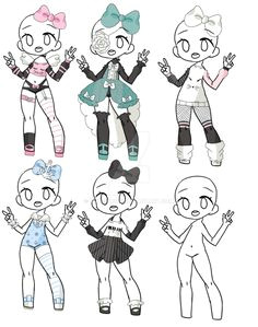 outfit adopt set open 1 6 by yuki white drawing tips