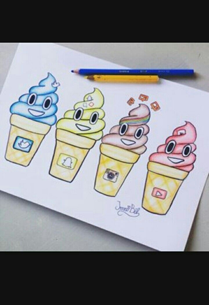 emoji icecreama app drawings emoji drawings kawaii drawings cute drawings tumblr