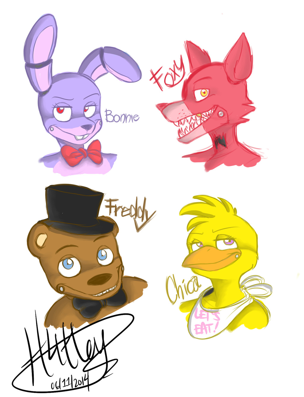 fnaf by m4dh4ttey266 deviantart com on deviantart fnaf characters fnaf drawings