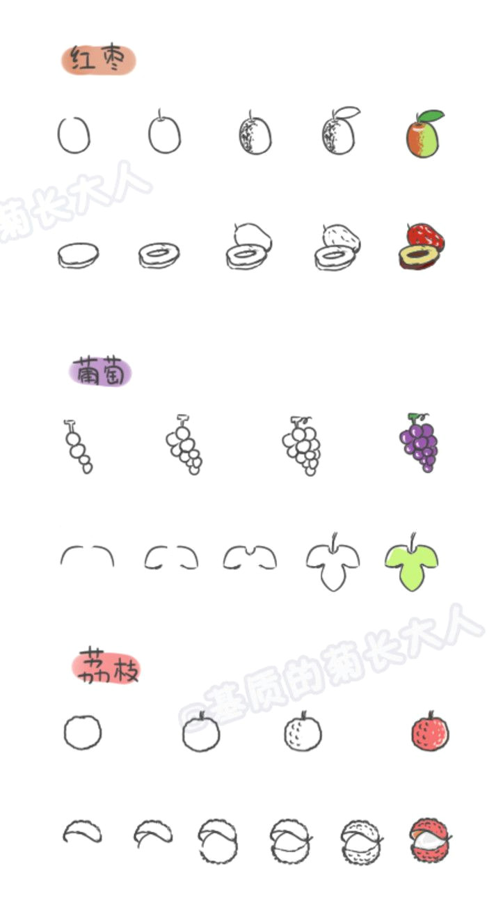 how to draw a variety of fruits 3 ju matrix grew from people