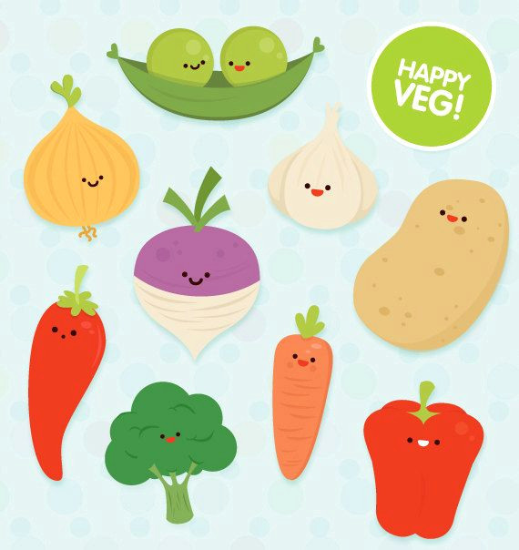 veg clipart commercial use cute vector educational art by colorplanet