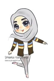 chibi drawings cute muslim characters muslim manga and anime drawings islamicartdb