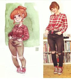 cute outfit by schmoedraws artshelp photo to cartoon art sketches art