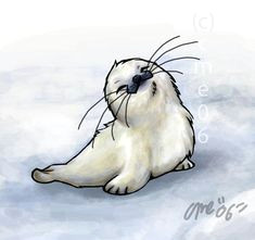 baby harp seal baby seal seal tattoo tattoo art seal face