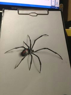 awesome awesome art black widow spider tattoo 3d spider tattoo spider drawing spider