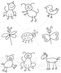 easy and cute stick animals drawing stick animals could really come in handy