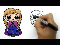 how to draw anna from frozen cute and simple