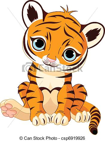 cute tiger cub csp6919926