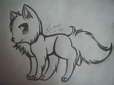 wolf drawing 1