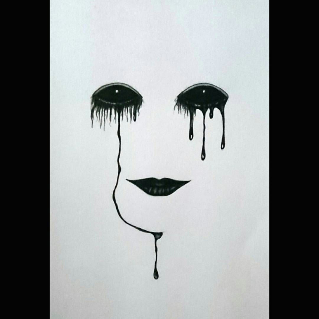 image result for dark sad drawings
