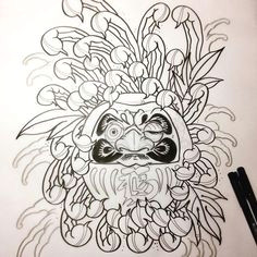 daruma doll drawing google search daruma doll tattoo garden tattoos doll drawing