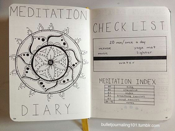 a meditation log to make meditating daily your most healthy habit 9 self care