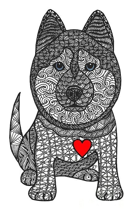 free spirit siberian husky print by dianne ferrer husky animal drawings dog art