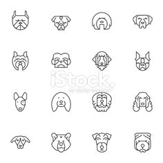 dogs head icons set 2 dog logo design dog icon dog tattoos