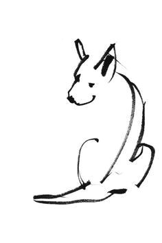 image result for minimalist dog tattoo