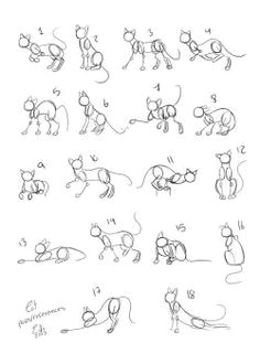cats poses references by eifihanaki cat drawing tutorial drawing tutorials drawing techniques drawing
