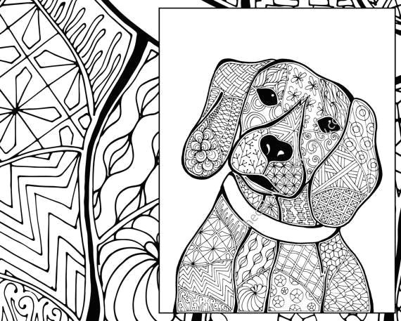 beagle coloring pages fresh zentangle dog colouring page animal colouring zentangle coloring of beagle coloring pages