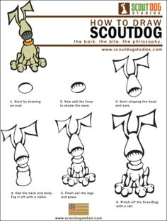 how to draw dogs scoutdog download how to draw scoutdog pdf