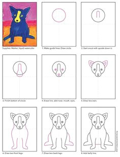 how to draw george rodrigue s blue dog pdf tutorial available rodrigue bluedog