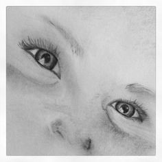 practicing drawing eyes