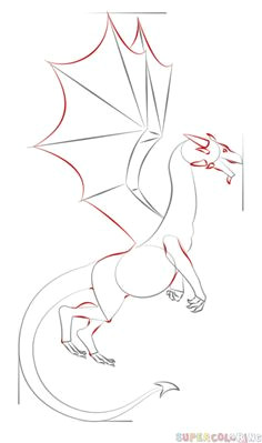 how to draw a realistic dragon step by step drawing tutorials for kids and beginners