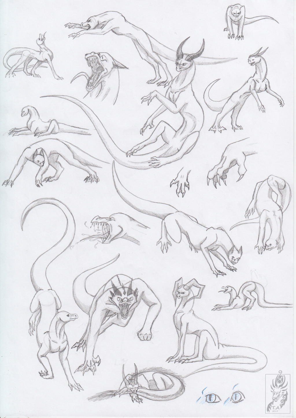 dragon poses 2 by triinuarjus dragon poses drawings art drawings drawing pics